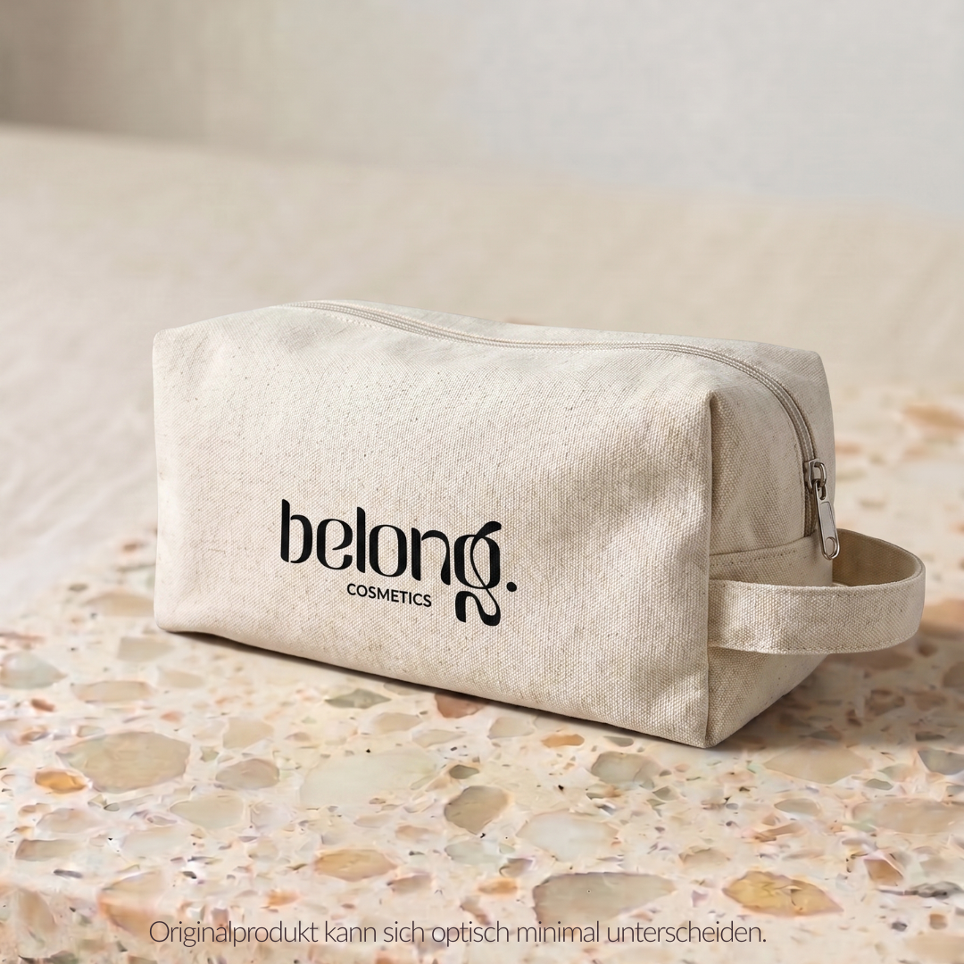 BRB! Be Right Back Kosmetiktasche aus Bio-Baumwolle