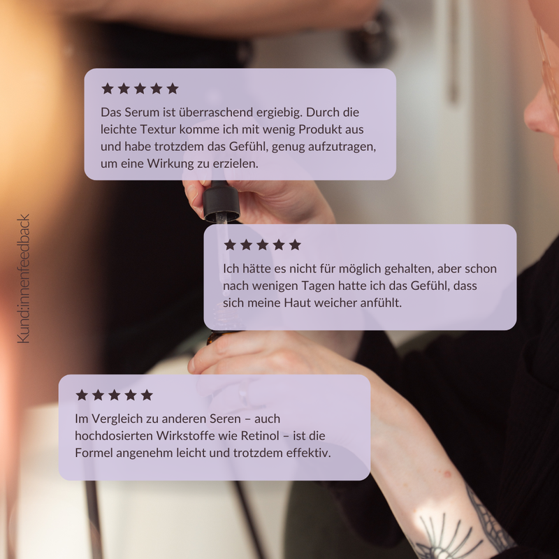 Kundenbewertungen mit 5 Sternen für das OMG! Hyaluronserum 2
